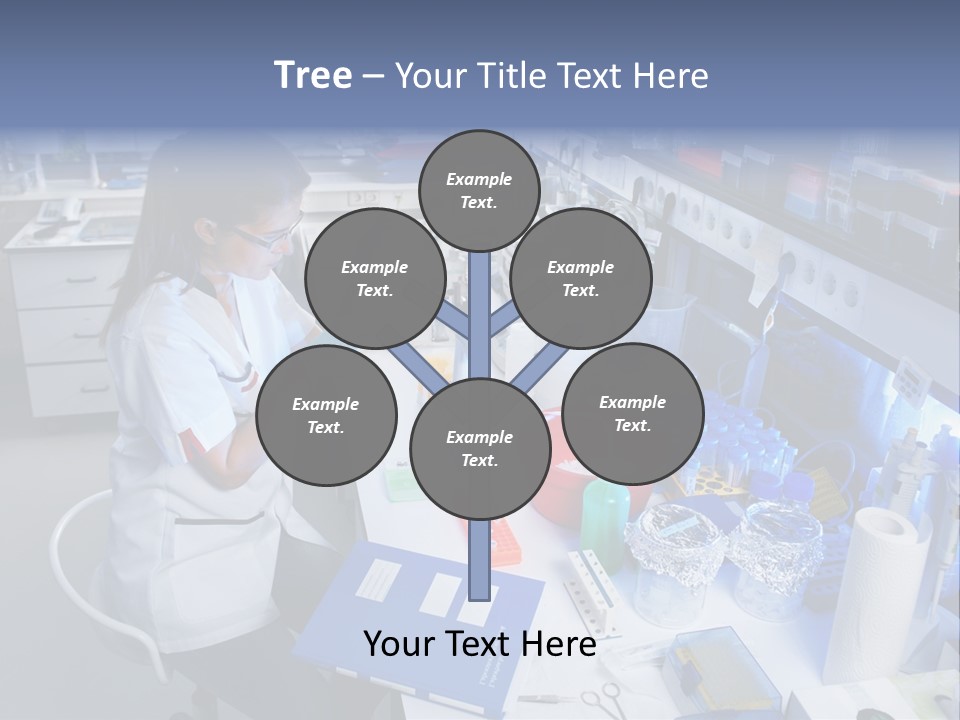 Laboratory Glasses Technician PowerPoint Template