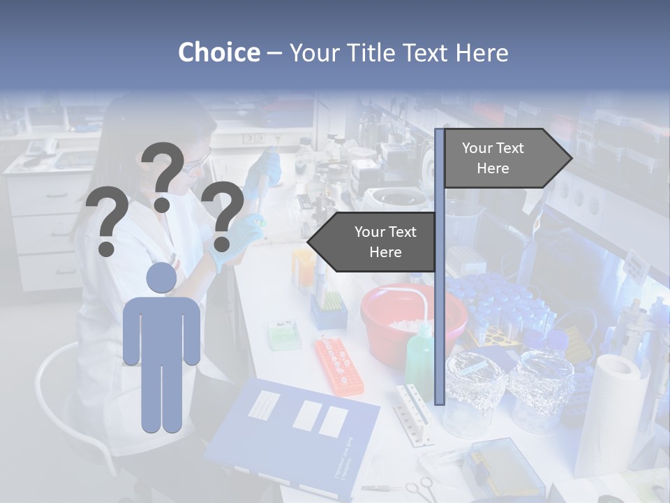 Laboratory Glasses Technician PowerPoint Template