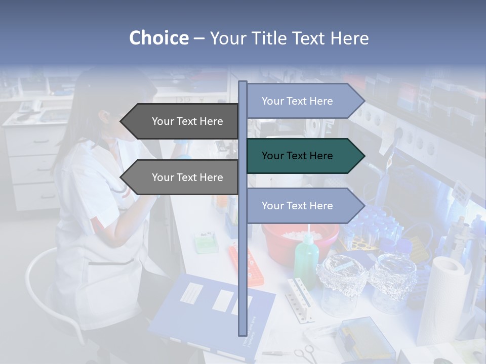 Laboratory Glasses Technician PowerPoint Template