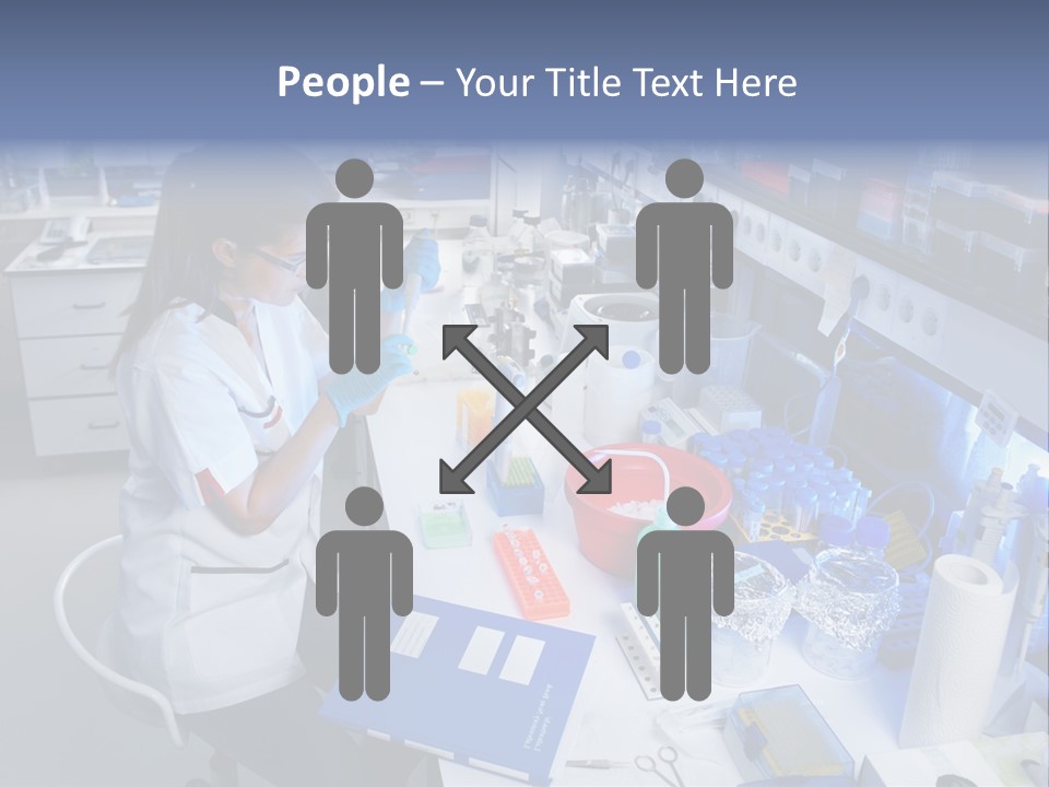 Laboratory Glasses Technician PowerPoint Template