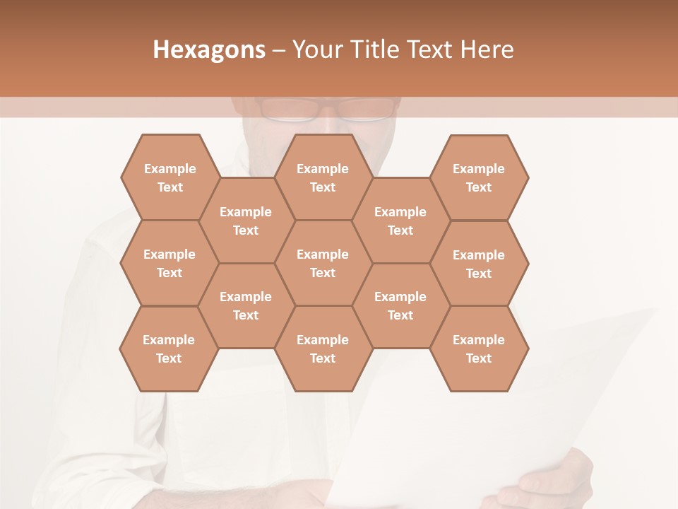 A Man Holding A Piece Of Paper In His Hands PowerPoint Template