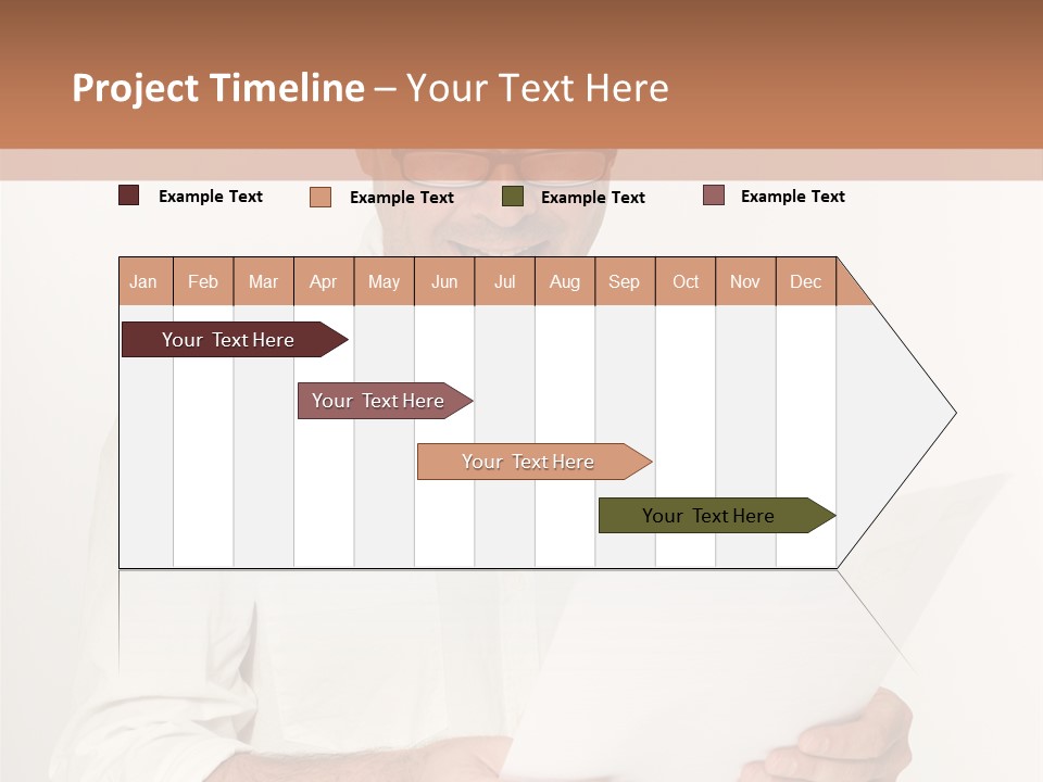 A Man Holding A Piece Of Paper In His Hands PowerPoint Template