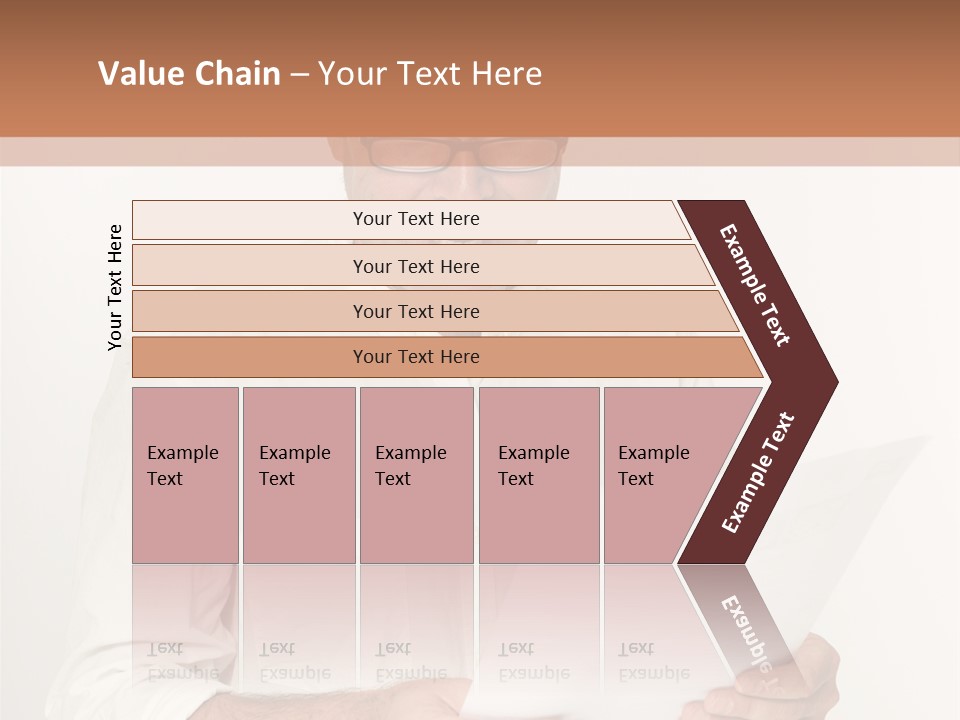 A Man Holding A Piece Of Paper In His Hands PowerPoint Template