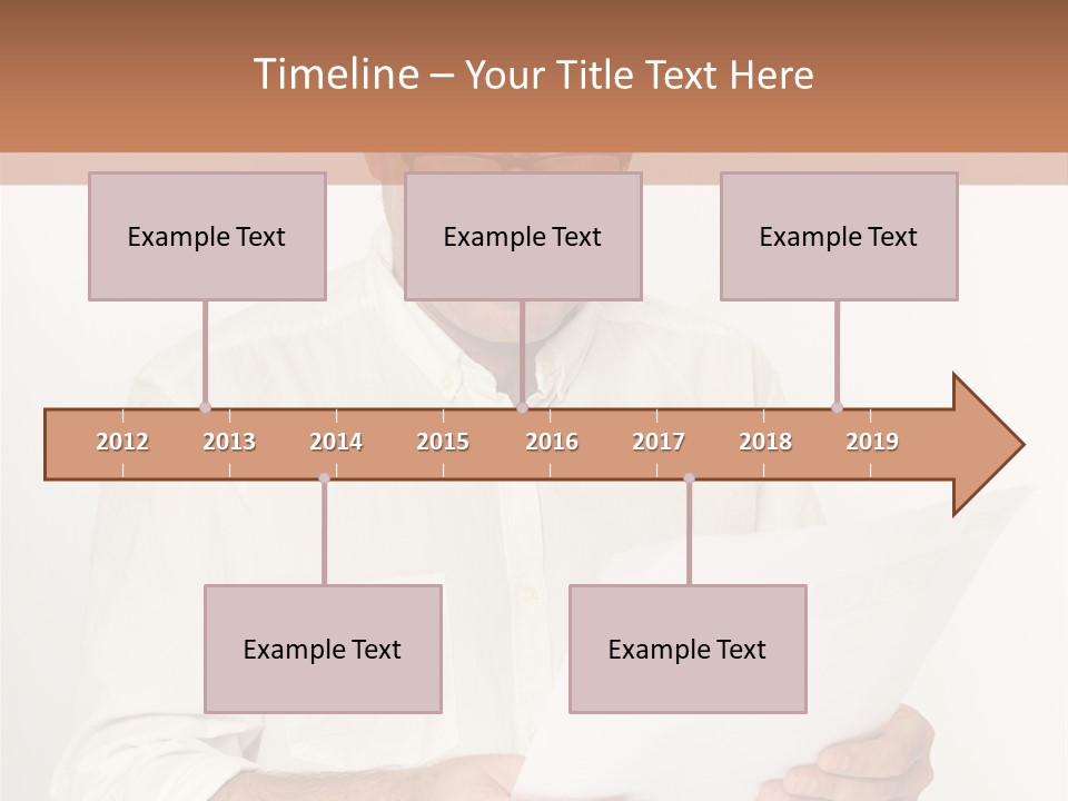 A Man Holding A Piece Of Paper In His Hands PowerPoint Template