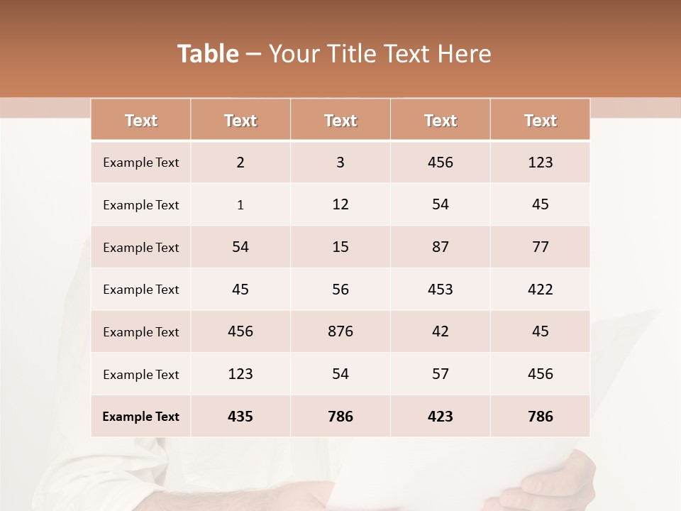 A Man Holding A Piece Of Paper In His Hands PowerPoint Template