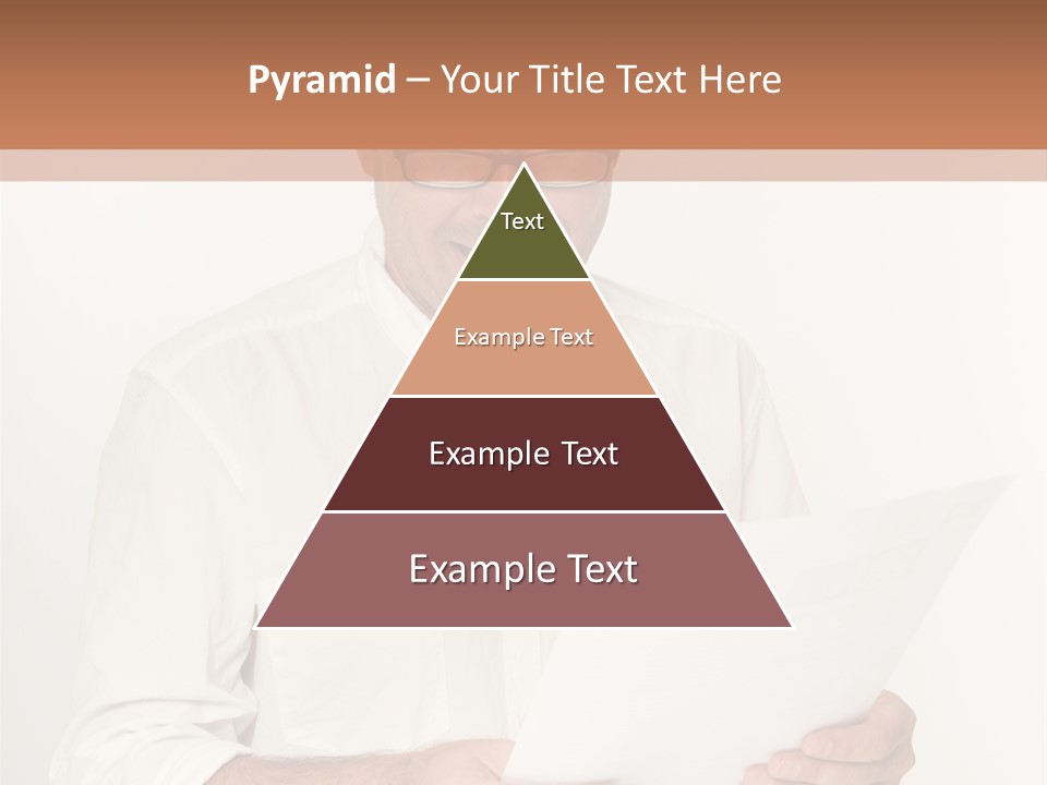 A Man Holding A Piece Of Paper In His Hands PowerPoint Template