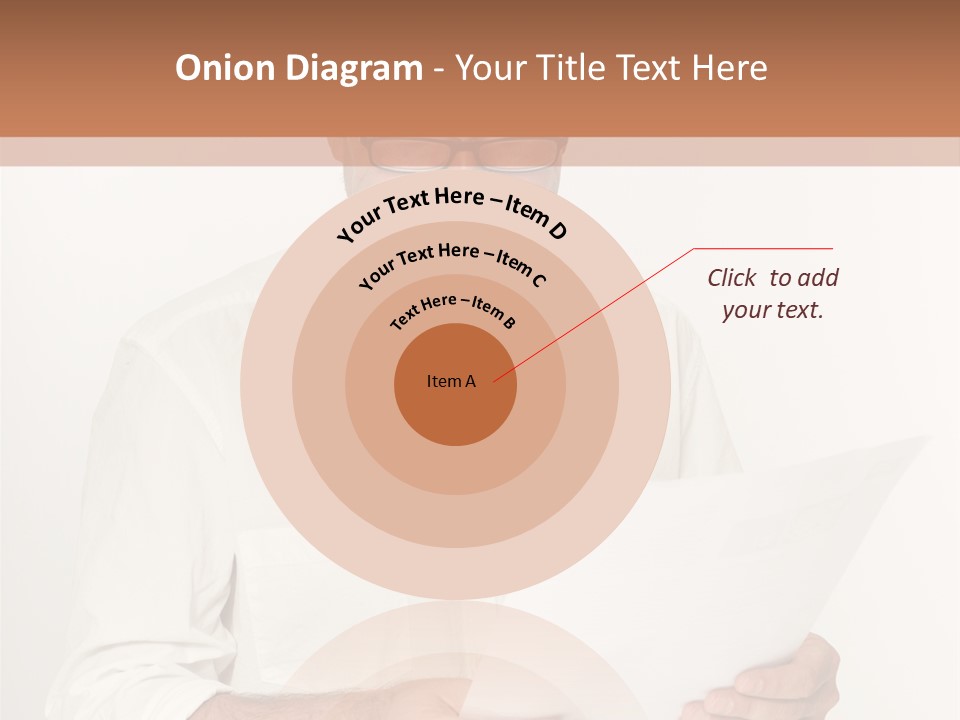 A Man Holding A Piece Of Paper In His Hands PowerPoint Template