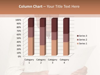 A Man Holding A Piece Of Paper In His Hands PowerPoint Template