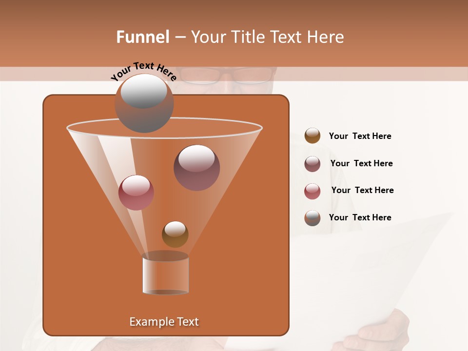 A Man Holding A Piece Of Paper In His Hands PowerPoint Template