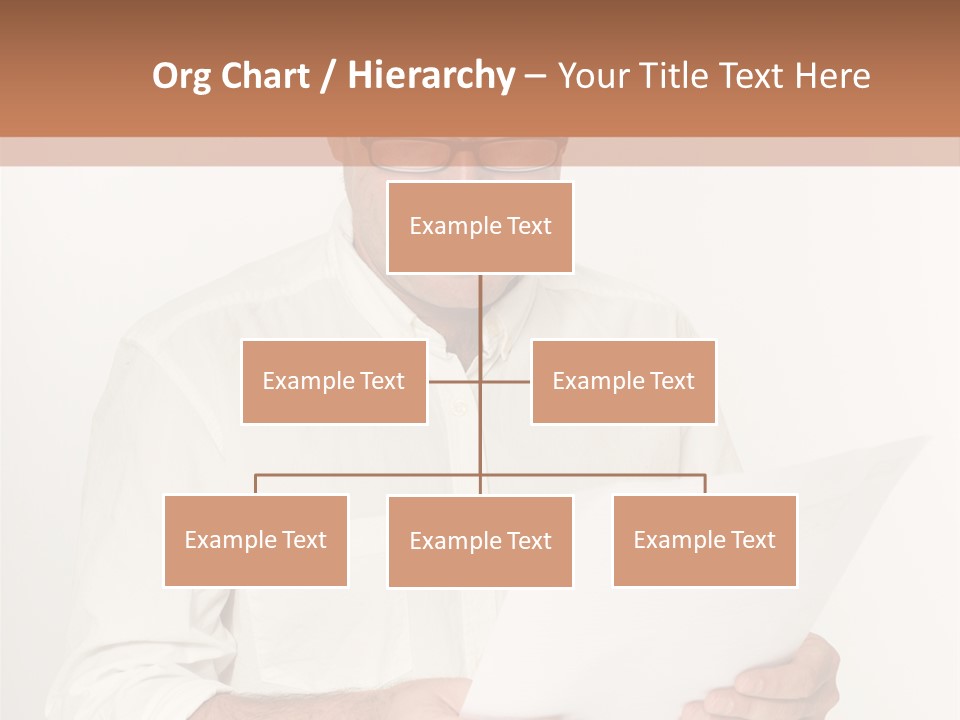 A Man Holding A Piece Of Paper In His Hands PowerPoint Template