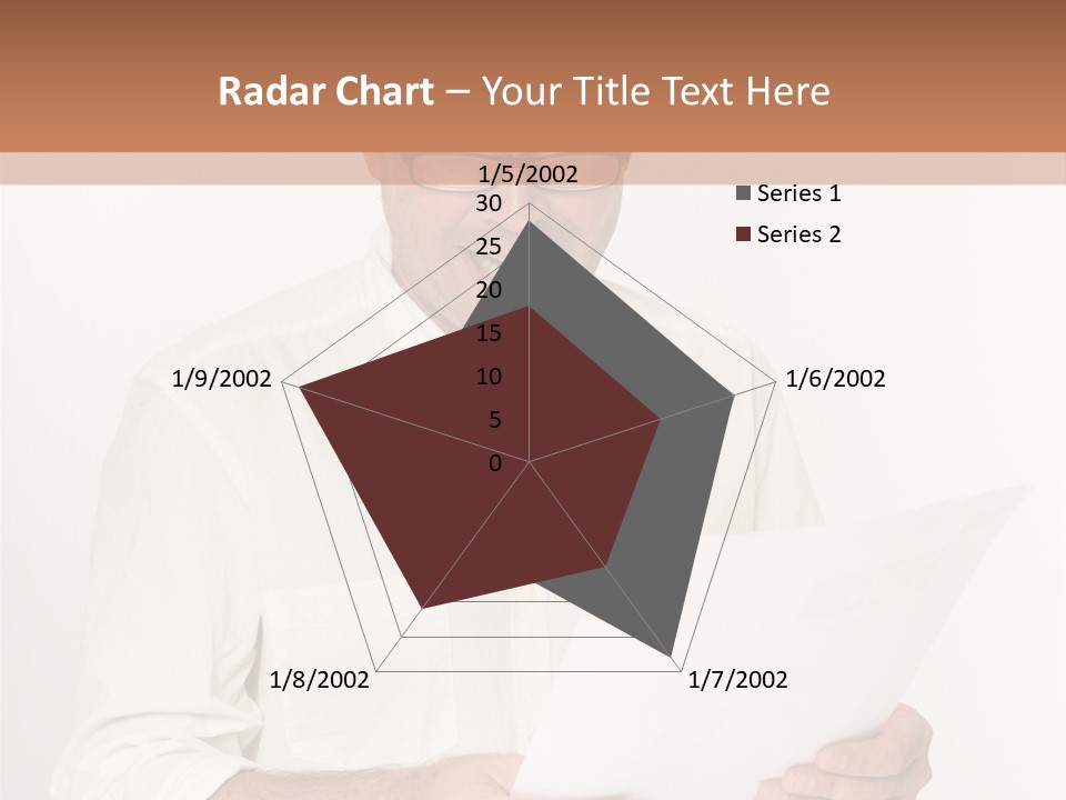 A Man Holding A Piece Of Paper In His Hands PowerPoint Template