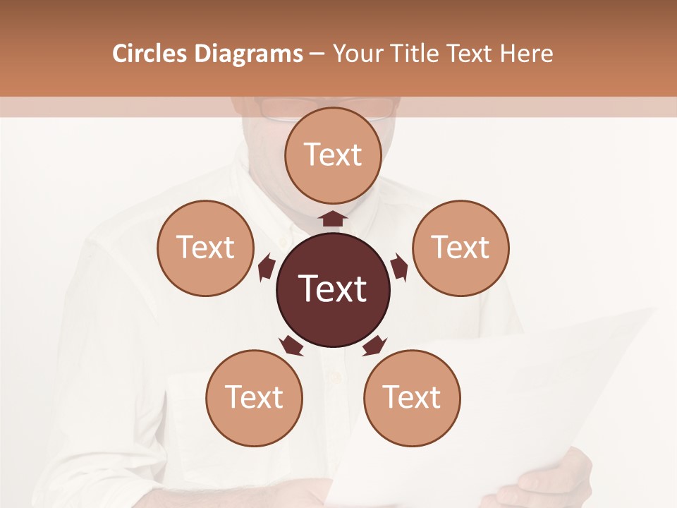 A Man Holding A Piece Of Paper In His Hands PowerPoint Template