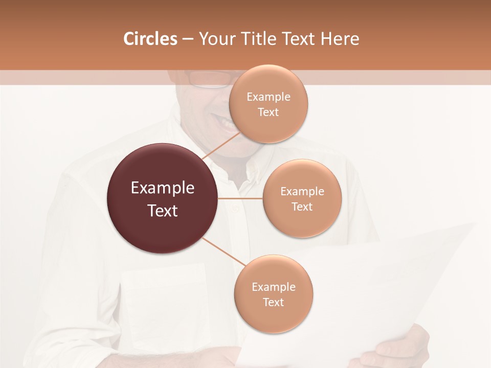 A Man Holding A Piece Of Paper In His Hands PowerPoint Template