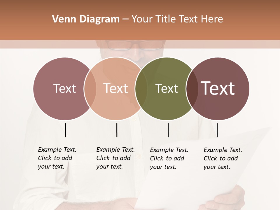A Man Holding A Piece Of Paper In His Hands PowerPoint Template