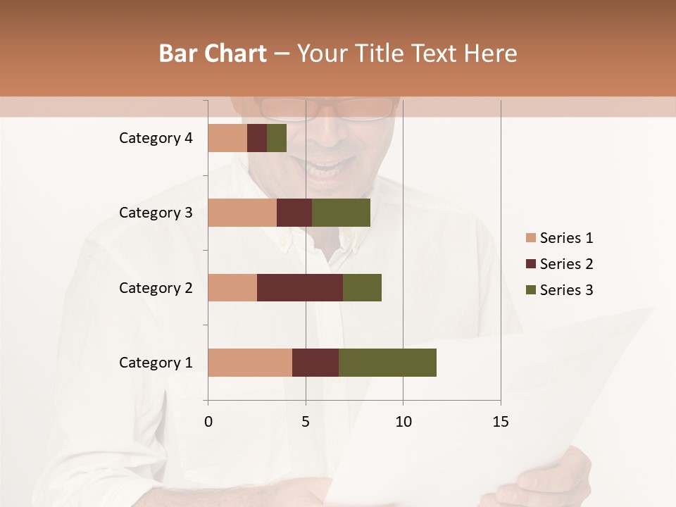 A Man Holding A Piece Of Paper In His Hands PowerPoint Template
