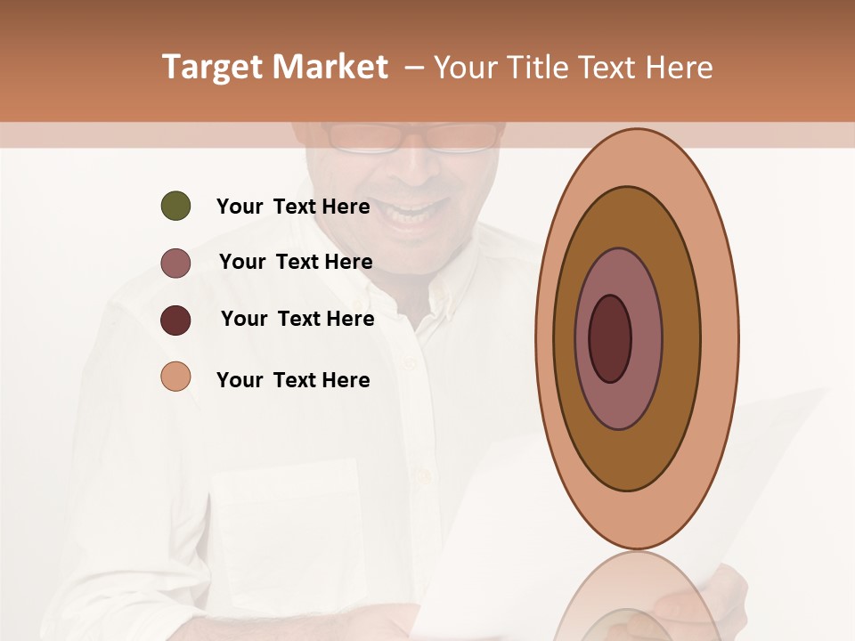 A Man Holding A Piece Of Paper In His Hands PowerPoint Template