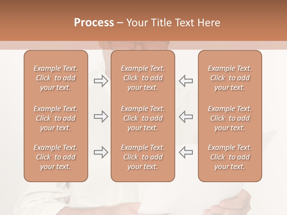 A Man Holding A Piece Of Paper In His Hands PowerPoint Template