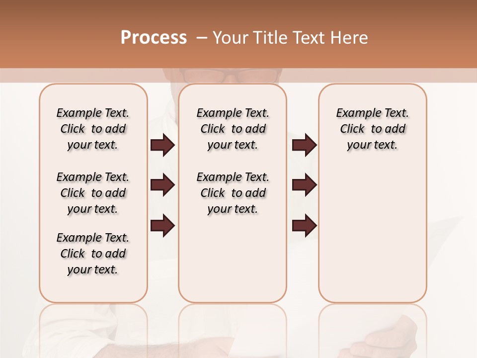 A Man Holding A Piece Of Paper In His Hands PowerPoint Template