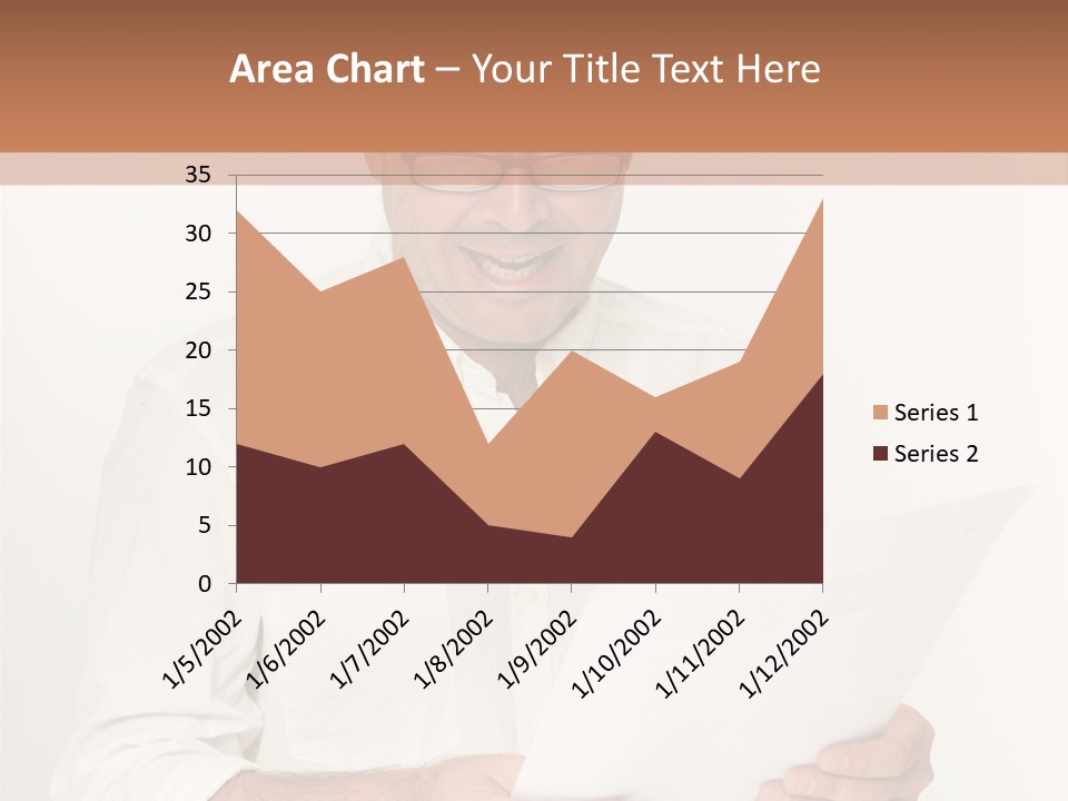 A Man Holding A Piece Of Paper In His Hands PowerPoint Template