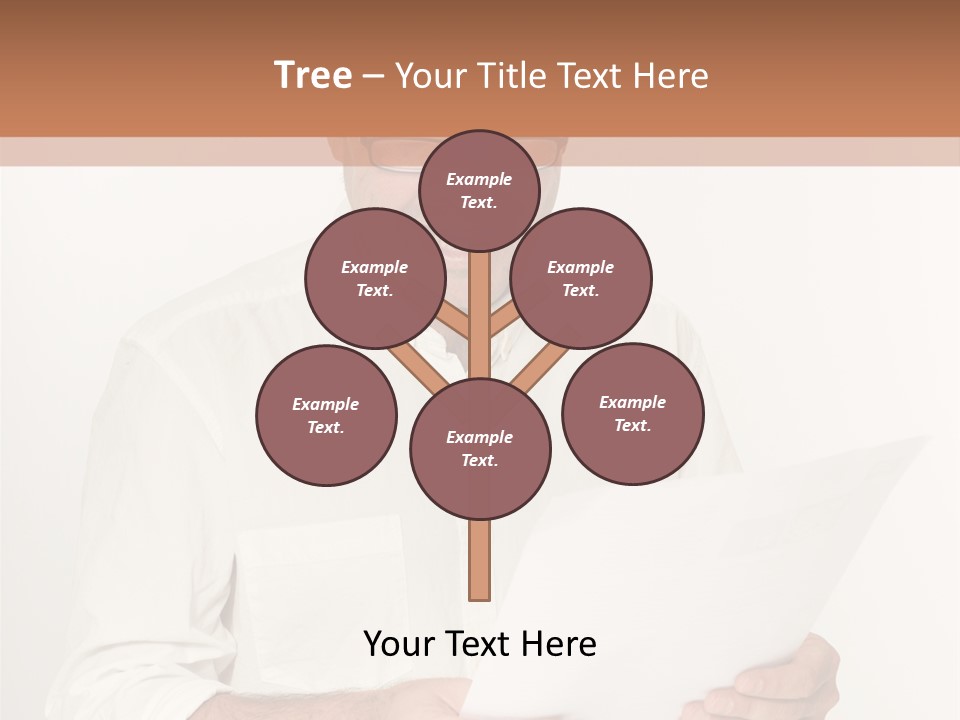 A Man Holding A Piece Of Paper In His Hands PowerPoint Template