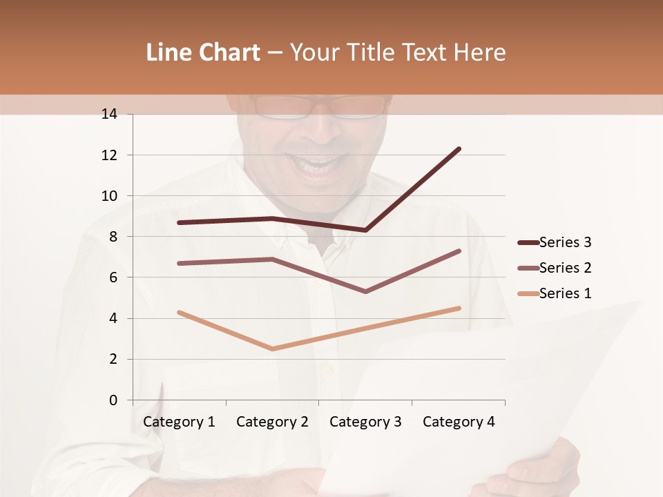 A Man Holding A Piece Of Paper In His Hands PowerPoint Template