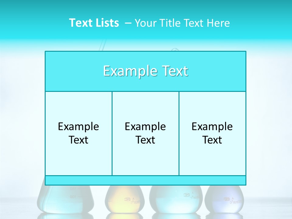 A Group Of Flasks And Beakles With Liquid In Them PowerPoint Template