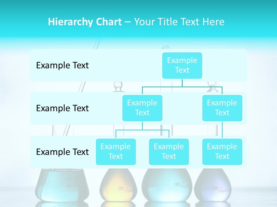 A Group Of Flasks And Beakles With Liquid In Them PowerPoint Template