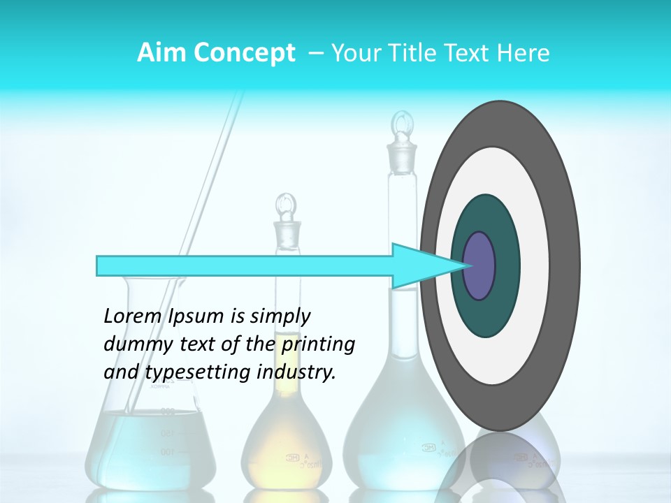 A Group Of Flasks And Beakles With Liquid In Them PowerPoint Template