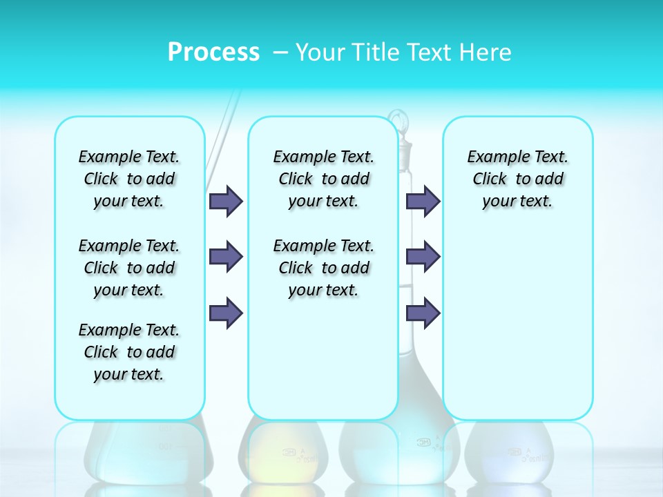 A Group Of Flasks And Beakles With Liquid In Them PowerPoint Template