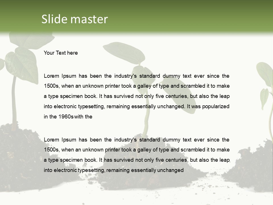 Progress Nature Growing PowerPoint Template