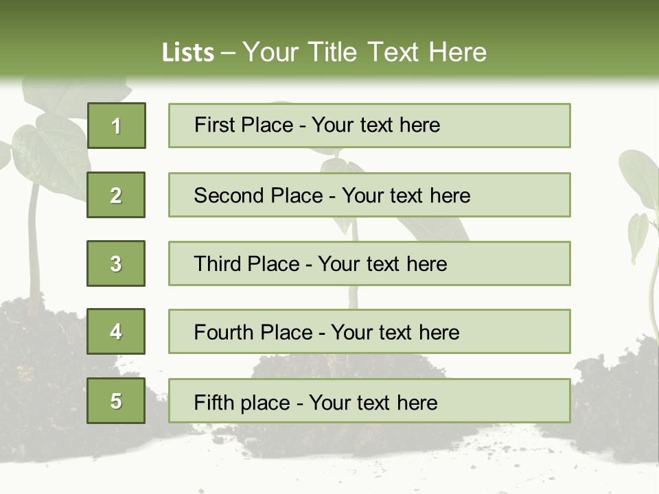 Progress Nature Growing PowerPoint Template