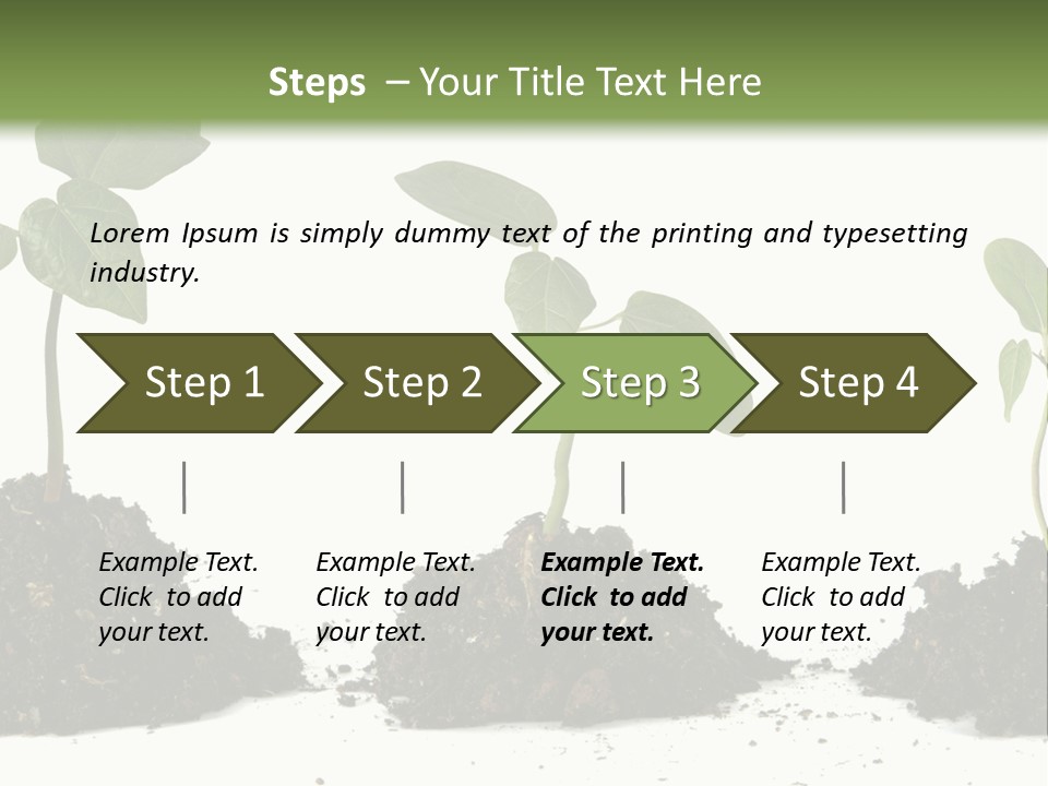 Progress Nature Growing PowerPoint Template