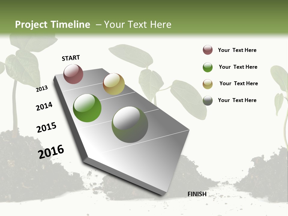 Progress Nature Growing PowerPoint Template