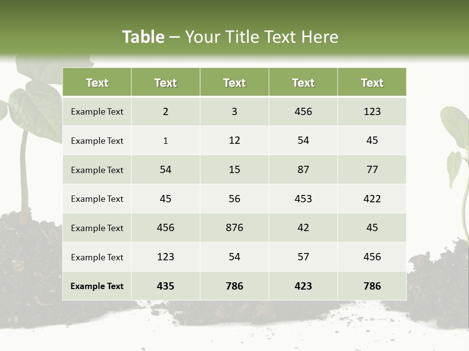 Progress Nature Growing PowerPoint Template