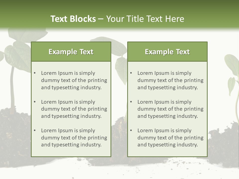 Progress Nature Growing PowerPoint Template