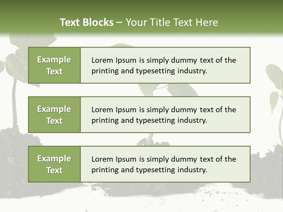 Progress Nature Growing PowerPoint Template