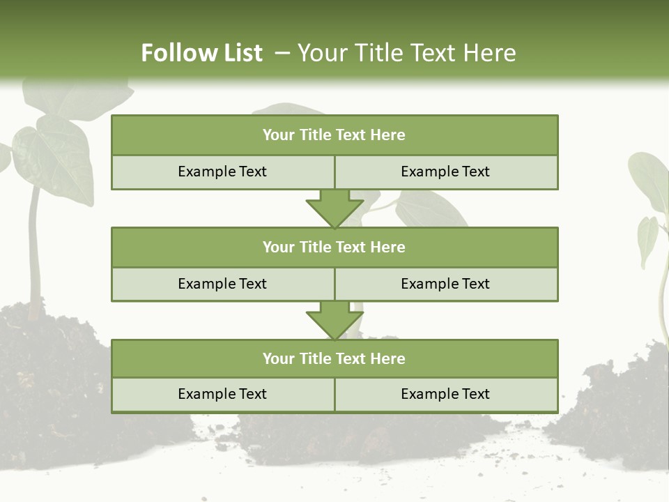 Progress Nature Growing PowerPoint Template