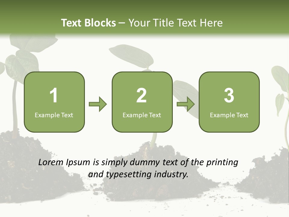 Progress Nature Growing PowerPoint Template