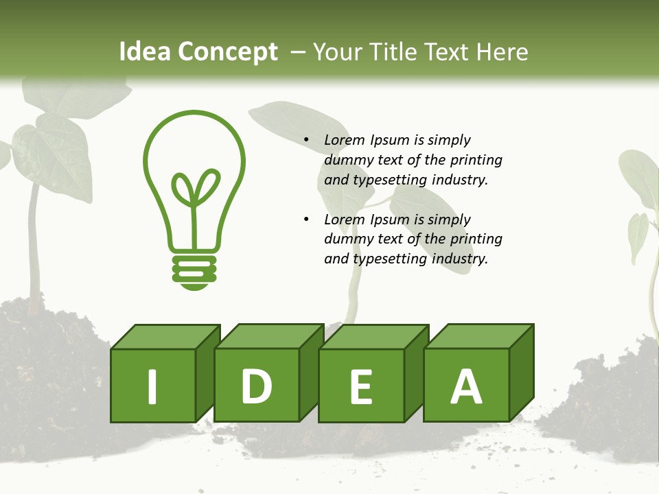 Progress Nature Growing PowerPoint Template