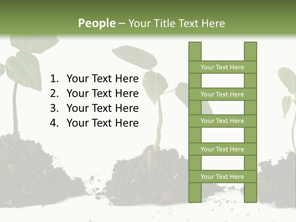 Progress Nature Growing PowerPoint Template