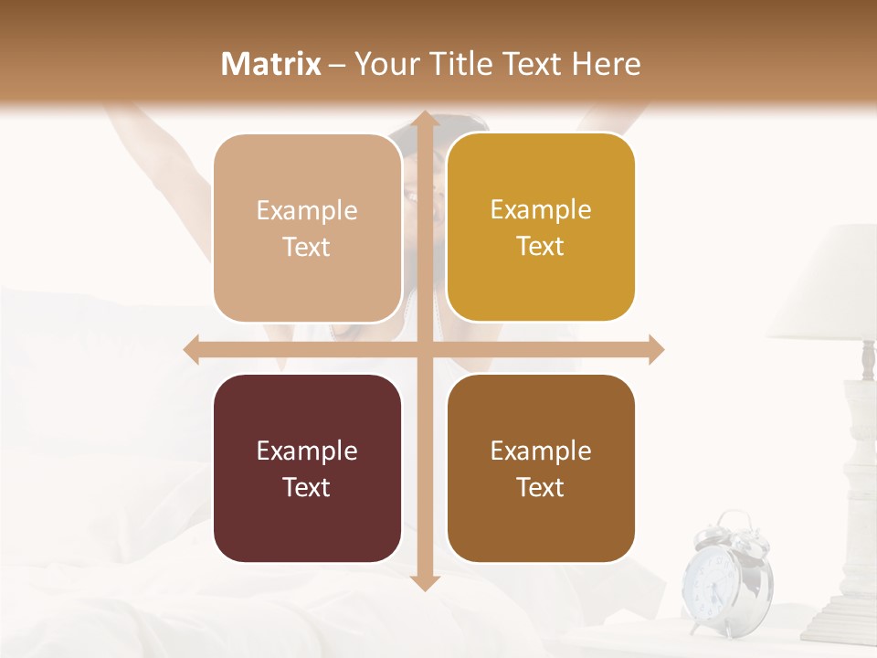 Duvet Clock Beauty PowerPoint Template