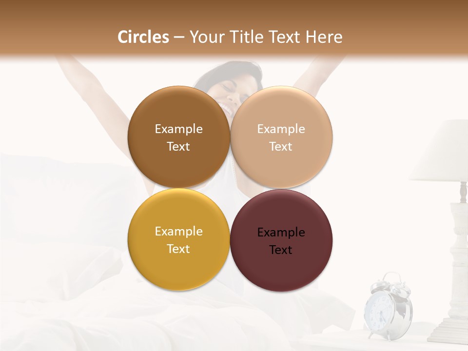Duvet Clock Beauty PowerPoint Template