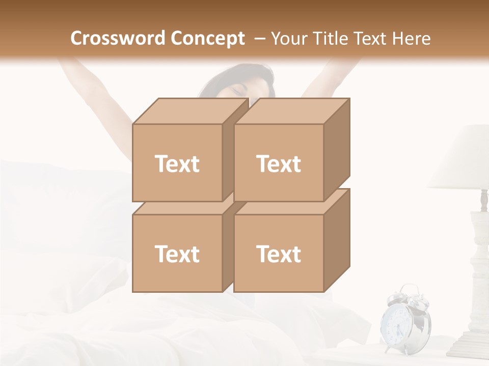 Duvet Clock Beauty PowerPoint Template