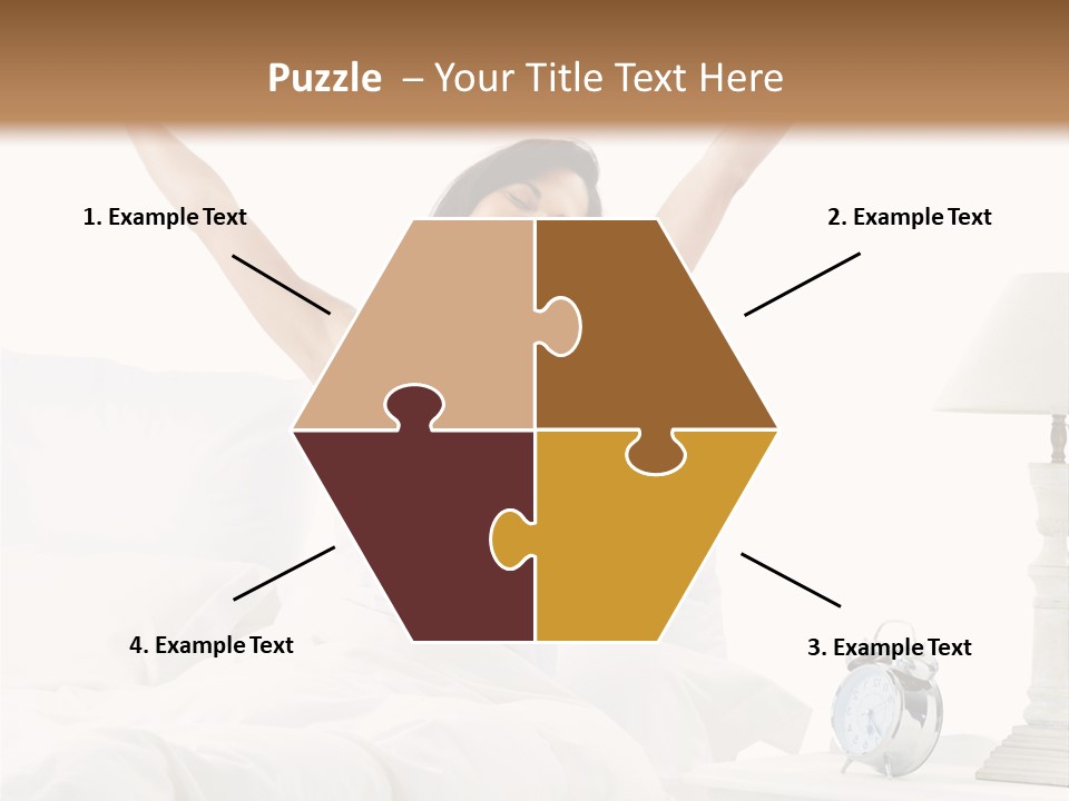 Duvet Clock Beauty PowerPoint Template