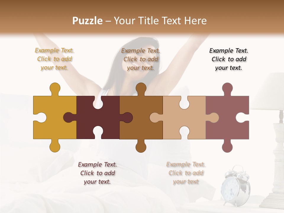 Duvet Clock Beauty PowerPoint Template