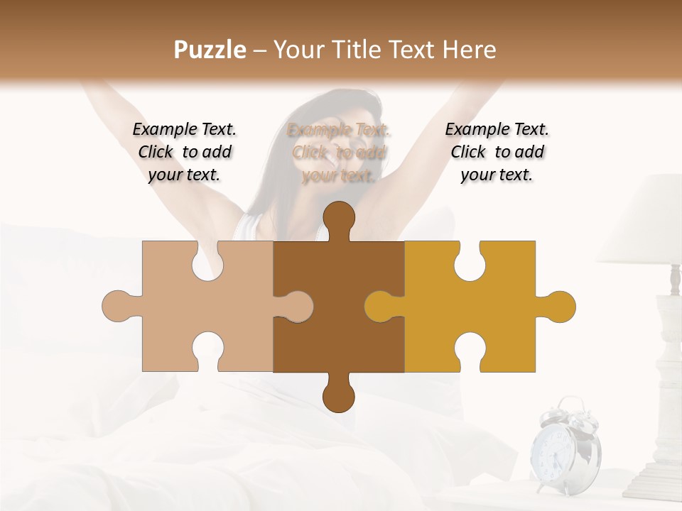 Duvet Clock Beauty PowerPoint Template