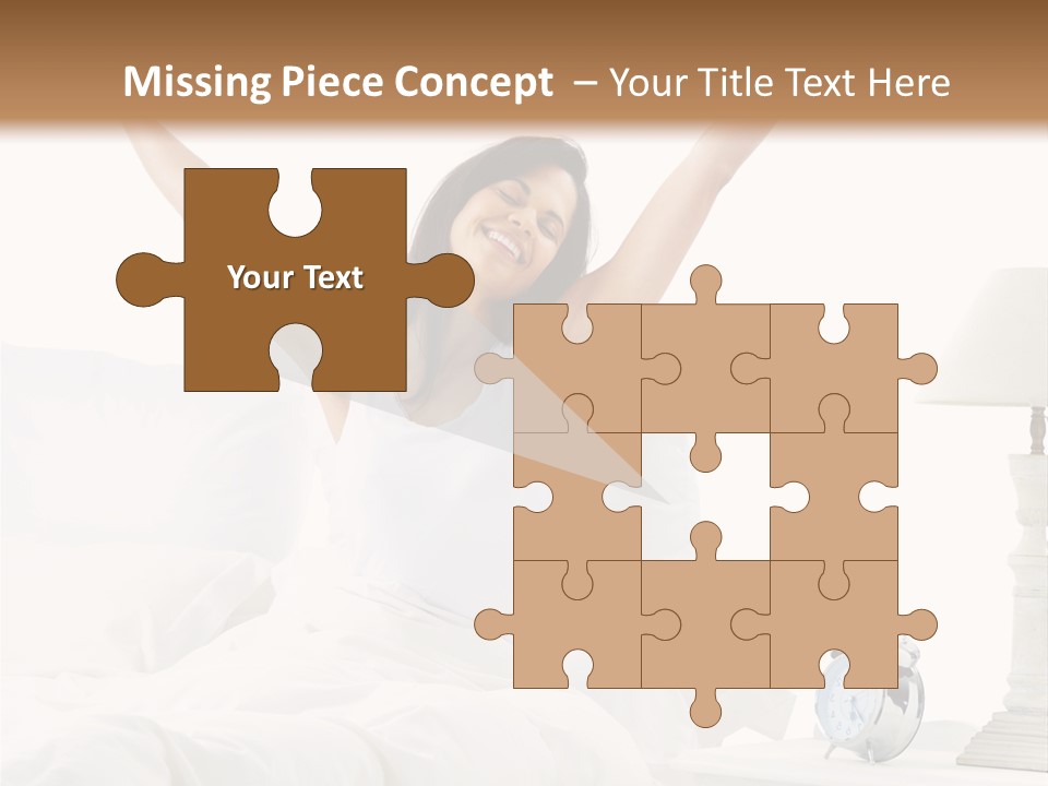 Duvet Clock Beauty PowerPoint Template