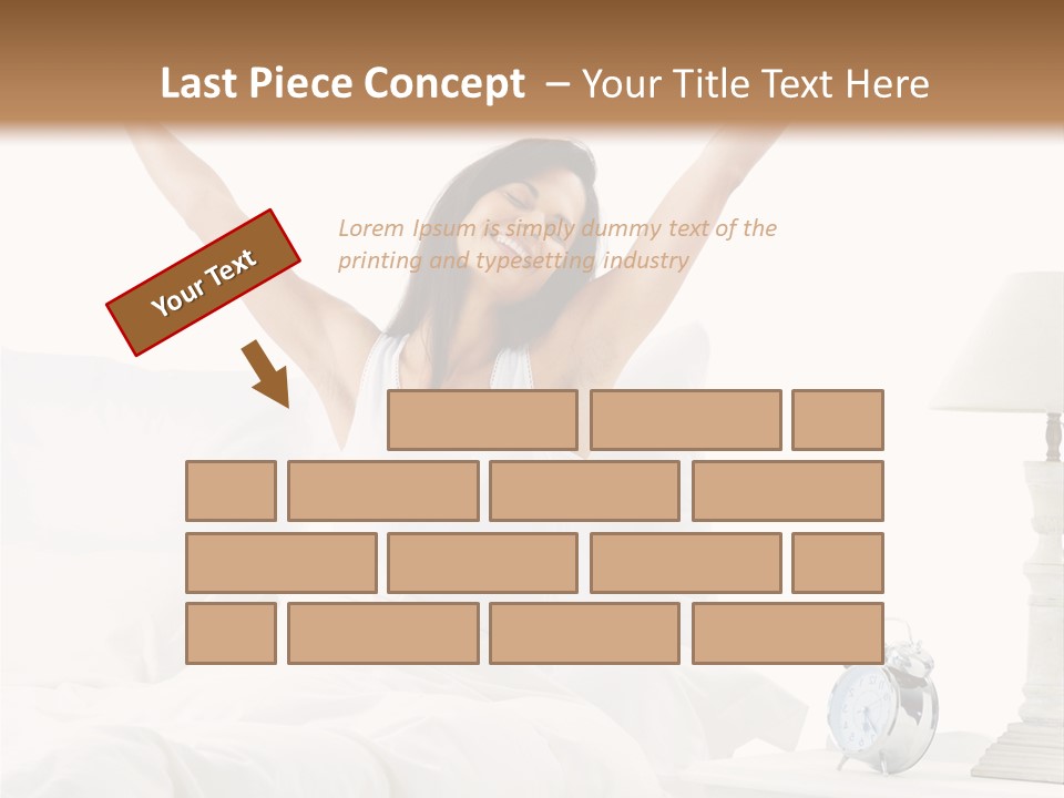 Duvet Clock Beauty PowerPoint Template