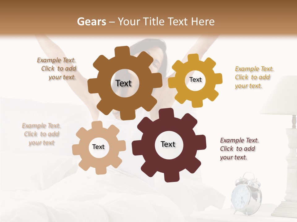 Duvet Clock Beauty PowerPoint Template