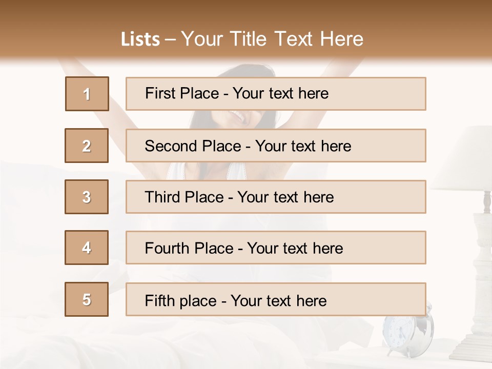 Duvet Clock Beauty PowerPoint Template